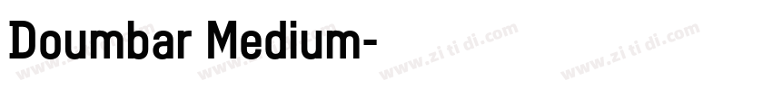 Doumbar Medium字体转换